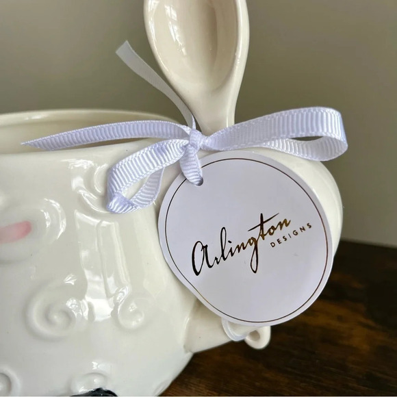 Arlington| 3D  Handcrafted Ceramic Lamb Mug & Spoon Set Spring Easter - Picture 4 of 5
